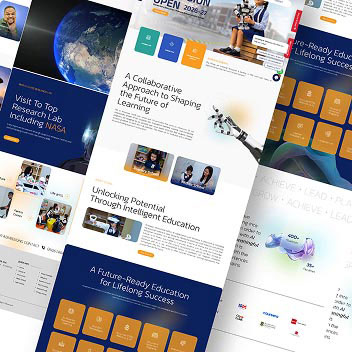 Website UI Design Screens